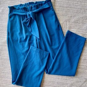 Paper bag waist dress pants